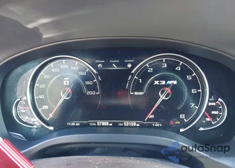 2020 BMW X3 M Competition z USA, uszkodzony, nr VIN 5YMTS0C00L9B23939